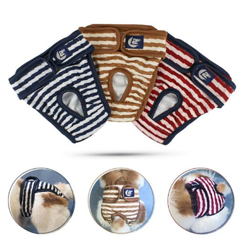Female Dog Shorts Panties Menstruation Underwear Briefs Jumpsuit Pet Physiological Pant Diaper Sanitary Washable