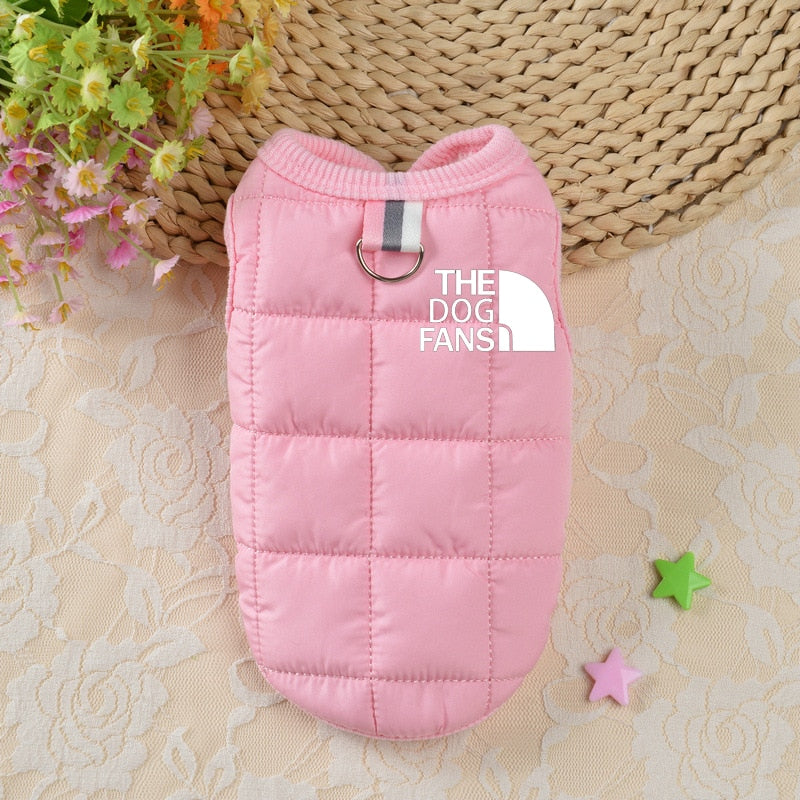 Pink Pet Dogs Clothes Winter Cotton Dogs Vest Coats Plus Warm For Small Medium Dog Clothing Puppy French Bulldog Chihuahua Perro
